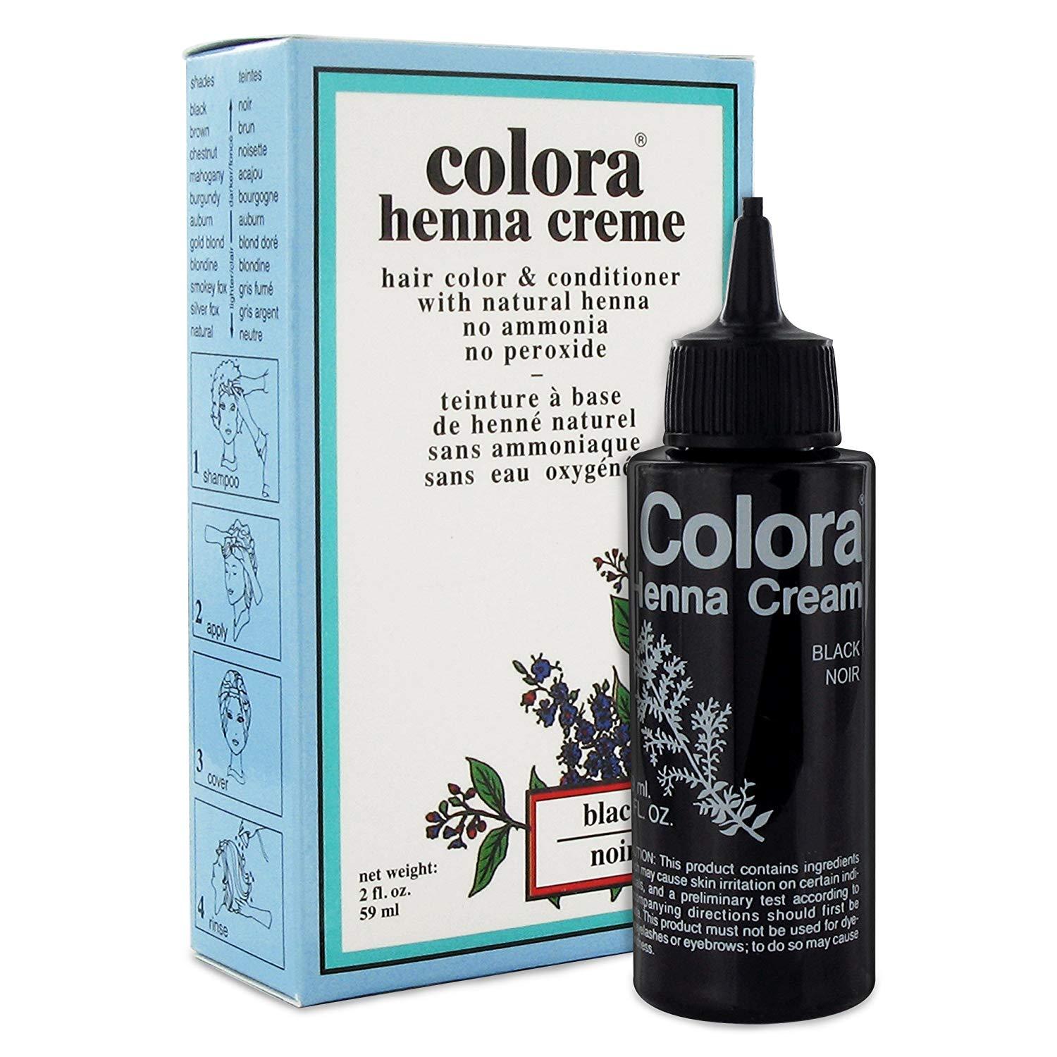 Colora Henna Creme Hair Color Black 2oz