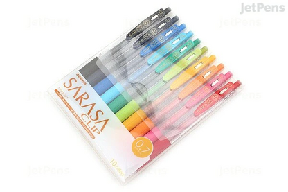 Zebra Sarasa Clip Gel Ink Rollerball Pen Display, 144 count