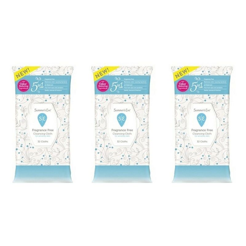 Summers Eve Cleansing Cloths 32 Count Soft Pk Island Splash