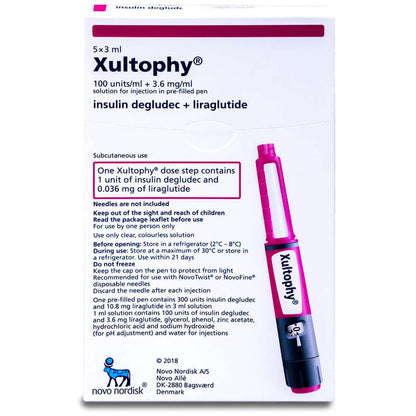 XULTOPHY SY 100U-3.6MG/ML 5X3ML