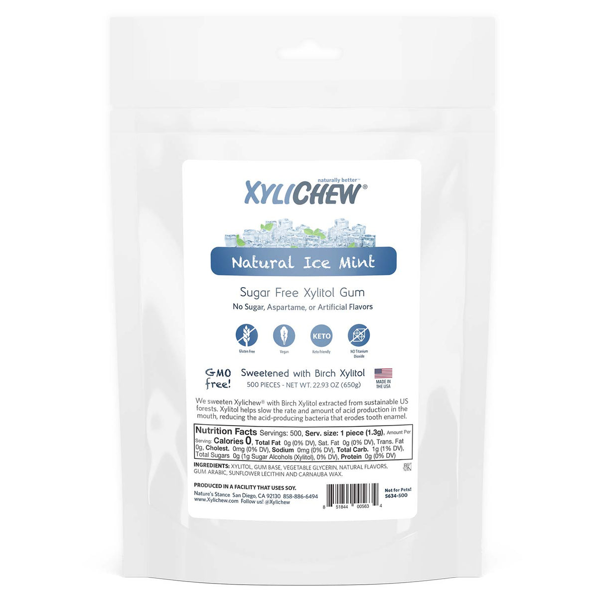XYLICHEW GUM,PEPPERMINT,60 PC JAR
