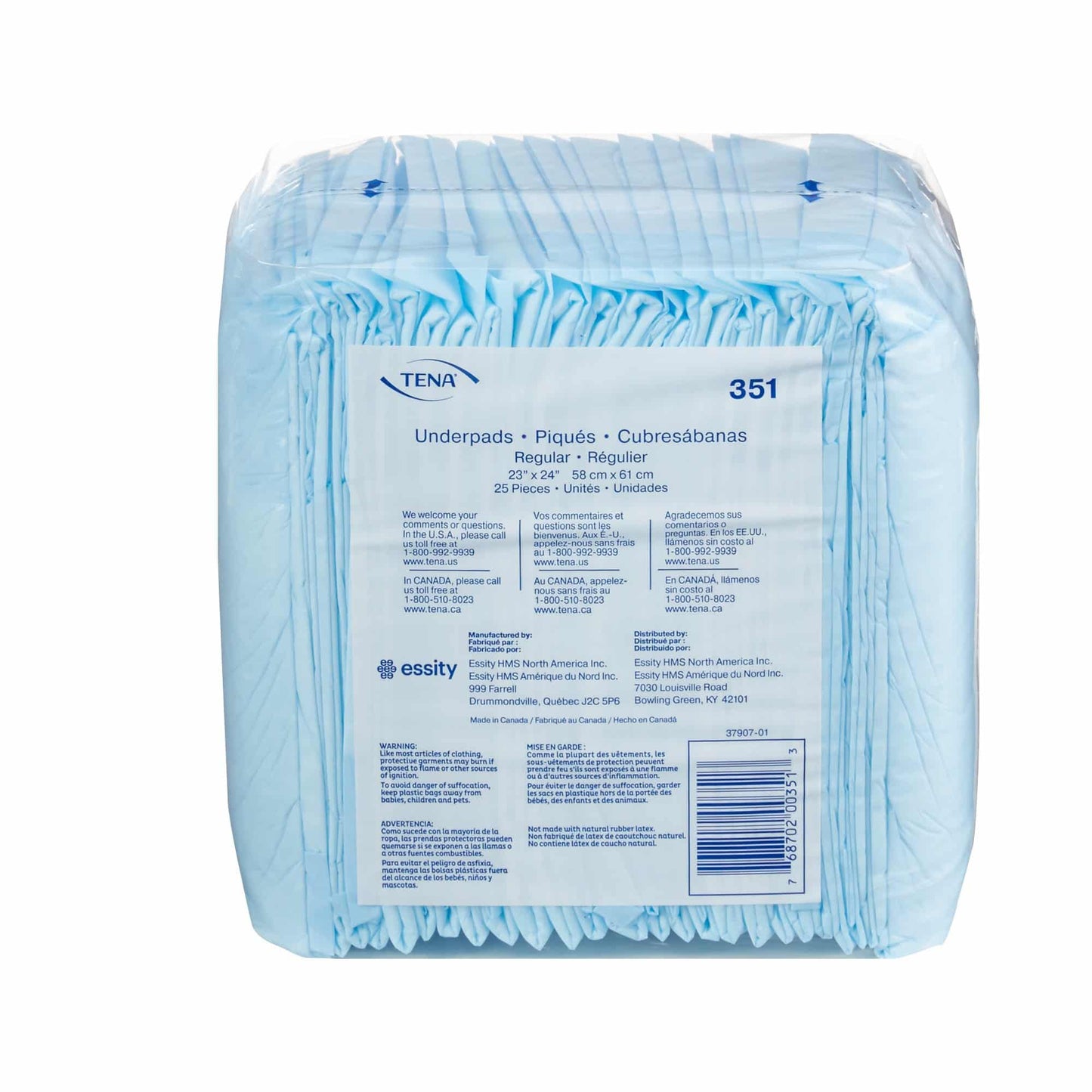 TENA UNDERPADS 6X25 RG PRT
