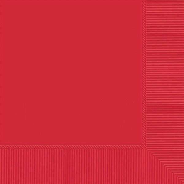 SENSATIONS Beverage Napkins - Classic Red, 40 count