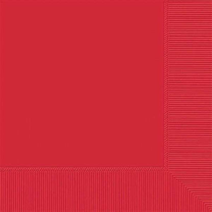 SENSATIONS Beverage Napkins - Classic Red, 40 count