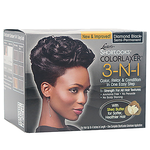 Lusters Shortlooks Colorlaxer 3-N-1 Semi-Perm Diamond Black
