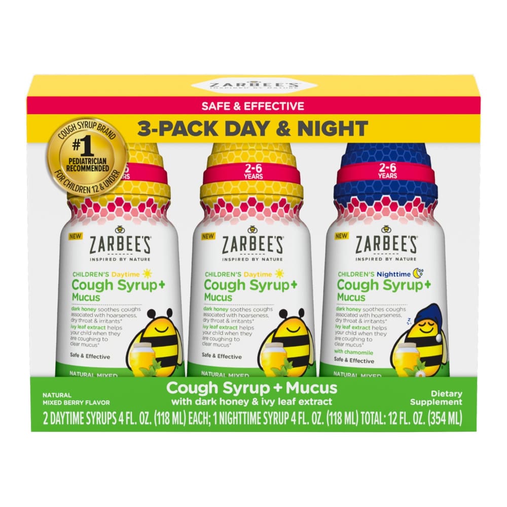 ZARBEES CHILD COUGH + MUCUS DAY SYR 4OZ