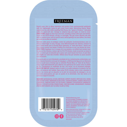 Freeman Facial Glacier Water + Pink Peony Gel Cream Mask 6oz